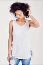 True Religion Side Slit Womens Tank - Grey Marl