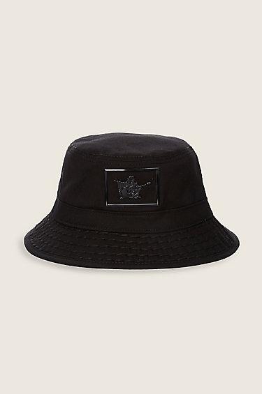 True Religion Shiny Buddha Bucket Hat - Black