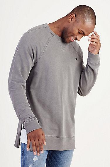 True Religion Russell Westbrook Elongated Sweatshirt - Jet Black