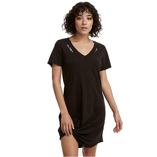 Womens Twist T Shirt Dress | Black | Size Small | True Religion