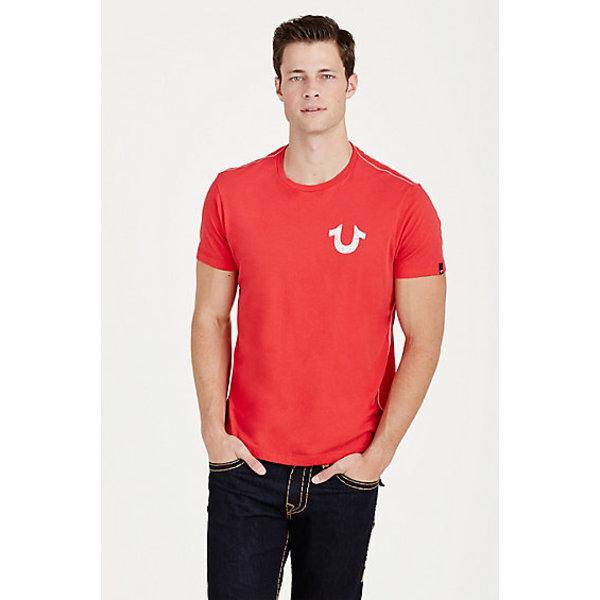 Shoestring Horseshoe Mens Tee | True Red | Size Medium | True Religion