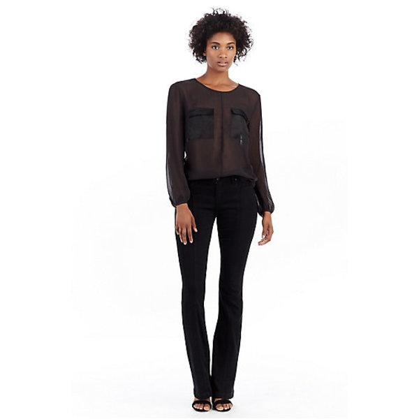 Nikki Mid Rise Flare Womens Jean | Dark Moonrock | Size 25 | True Religion