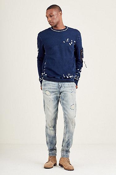 Dean Runner Mens Jean | Alley Rebel | Size 34 | True Religion
