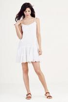 Voile Womens Dress | White | Size Medium | True Religion