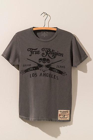 True Religion Blades Crew Neck Mens Tee - Black