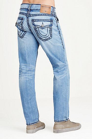 True Religion Geno Slim Ropestitch Mens Jean - Top Rock
