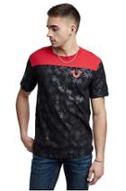 Men's Palm Sport Football Tee | Black/red | Size X Small | True Religion