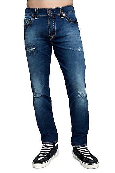 Mens Multi Super T Rocco Skinny Jean | Fbld Night Suspect | Size 28 | True Religion