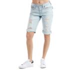 Women's Curvy Bermuda Short | Light Powder Blue | Size 31 | True Religion
