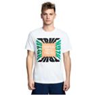 Mens Color Block Brand Graphic Tee | White | Size Small | True Religion