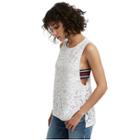 Womens Lace Muscle Tank Top | White | Size Small | True Religion