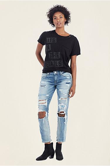 Mid Rise Straight Womens Jean | Schools Out | Size 24 | True Religion