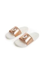 Tr Slide Shoe | White/rose  | Size 6 | True Religion