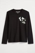 True Religion Camo Pocket Toddler/little Kids Ls Tee - Black