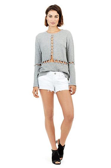 Keira Fray Womens Short | Optic White | Size 23 | True Religion