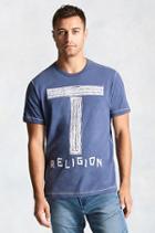 True Religion Brushtastic Mens T-shirt - Blue Haze