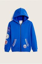 Retro Patch Toddler/little Kids Hoodie | Bright Blue | Size 2t | True Religion