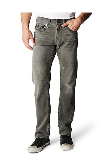 True Religion Ricky Straight Leg Grey Shade - Rock Metal