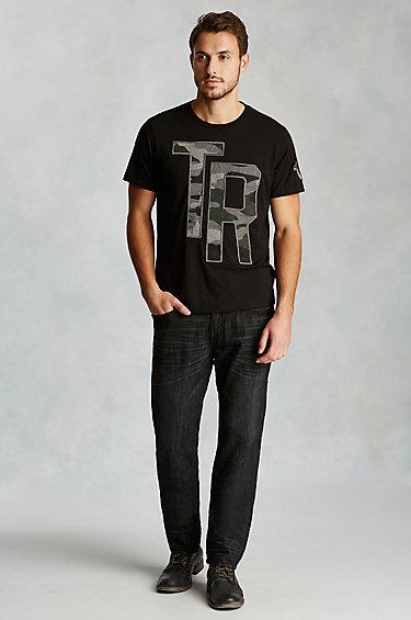 True Religion Geno Slim Mens Jean - Black Night