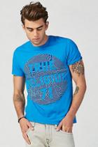 True Religion 71 Circle Mens T-shirt - Pacific