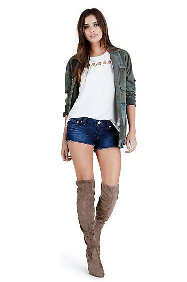 Joey Cut Off Womens Short | Dark Velocity  | Size 23 | True Religion