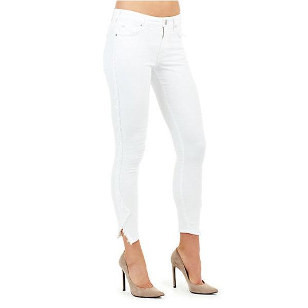 Jennie Curvy Skinny Crop Womens Jean | Optic White | Size 28 | True Religion