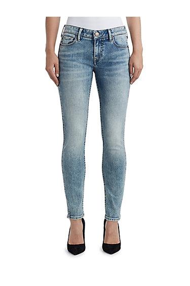 Womens Halle Super Skinny Perfect Jean | Tinted Sky | Size 23 | True Religion