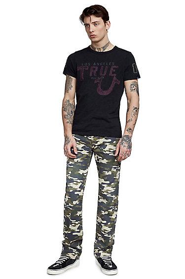 Mens Camo Ricky Straight Pant | Territory | Size 28 | True Religion