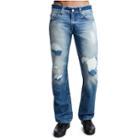 Straight Fit Big T Jean | Exhm Rays Of Blue W/rips | Size 28 | True Religion