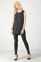 True Religion Halle Super Skinny Leather Womens Pant - Black