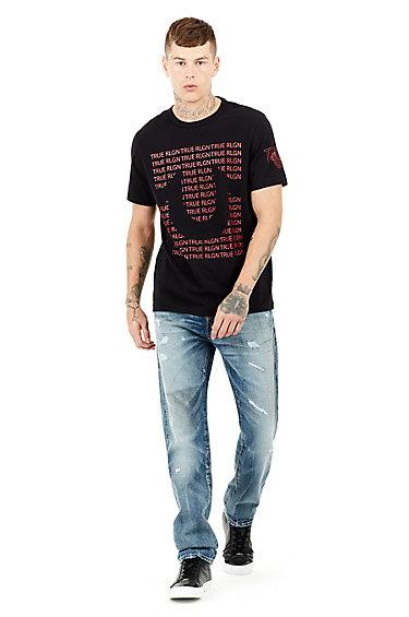 Tr Repeat Mens Tee | Black | Size Medium | True Religion