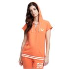 Women's Lace Up Hoodie | Coral | Size Small | True Religion