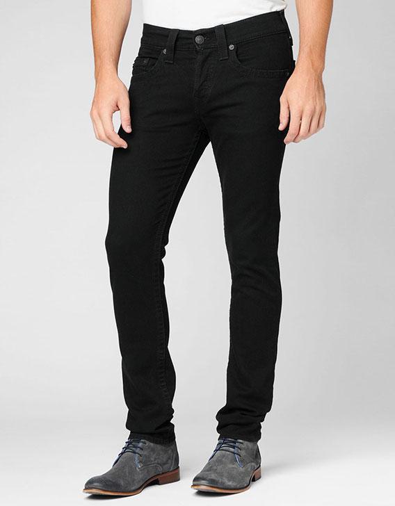 Midnight Black Mens Originals Rocco Slim Jean By True Religion, 42