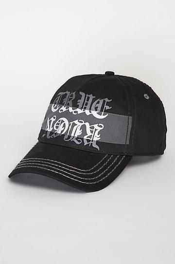 True Religion Gothic True Baseball Cap - Black