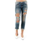 Cameron Slim Boyfriend Womens Jean | Blown Out | Size 24 | True Religion