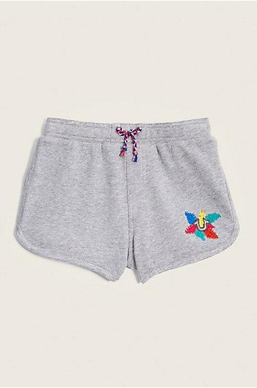 Retro Petal Toddler/little Kids Short | Heather Grey  | Size 4 | True Religion