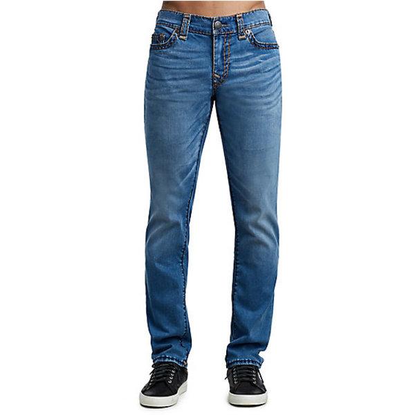 Mens Stretch Super T Ricky Straight Jean | Indigo Frost | Size 28 | True Religion