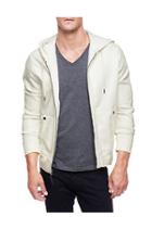 True Religion Coated Mens Hoodie - White