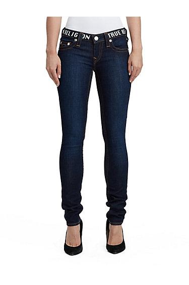 Women's Skinny Fit Logo Waist Jean | Lonestar | Size 24 | True Religion
