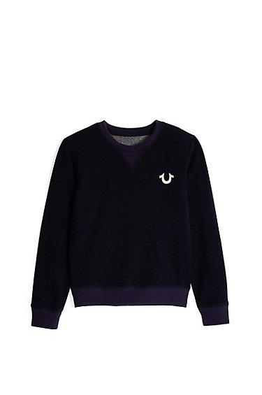 Kids Pullover | Indigo | Size Large | True Religion