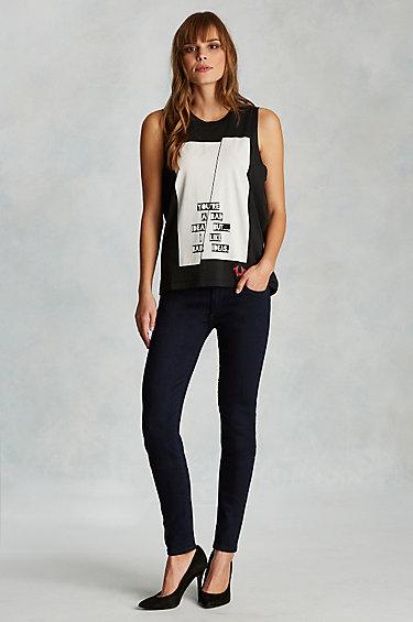 True Religion Casey Super Skinny Womens Jean - Ozone Rinse