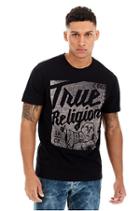 Tr Tokyo Poster Crew Neck Mens Tee | Black | Size Large | True Religion