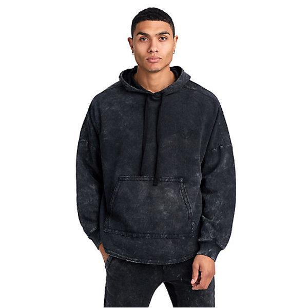 Void Tactics Mens Fleece Pullover Hoodie | Faded Black | Size Medium | True Religion
