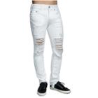 Mens Destroyed Rocco Skinny Jean | White Volcanic Ash | Size 30 | True Religion