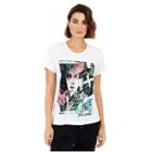 Spray Paint Portrait Womens Tee | White | Size X Small | True Religion