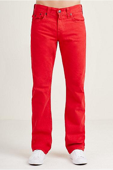 True Religion Ricky Straight Mens Jean - Red
