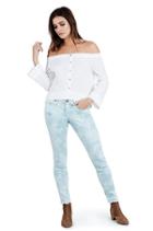 Halle Mid Rise Super Skinny Womens Jean | Baby Blue | Size 23 | True Religion
