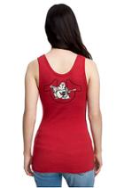 Women's Buddha Cradle Rib Tank Top | Ruby Red | Size X Small | True Religion