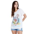 Mixed Media Cosmic Womens Tee | White | Size X Small | True Religion