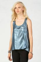 True Religion Foil Indigo Womens Tank - Teal Indigo
